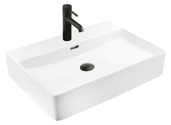 Ksuro 100 lavoar 59x43.5 cm dreptunghiular de blat alb luciu 21000000