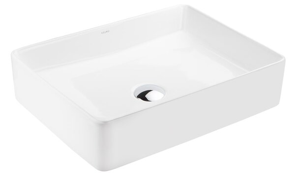 Ksuro 100 lavoar 47x36 cm dreptunghiular de blat alb luciu 20004000