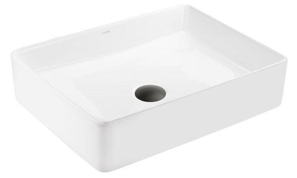 Ksuro 100 lavoar 47x36 cm dreptunghiular de blat alb luciu 20004000