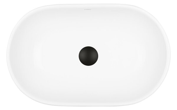 Ksuro 101 lavoar 51.5x32.5 cm ovale de blat alb luciu 20005000