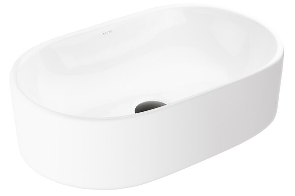 Ksuro 101 lavoar 51.5x32.5 cm ovale de blat alb luciu 20005000