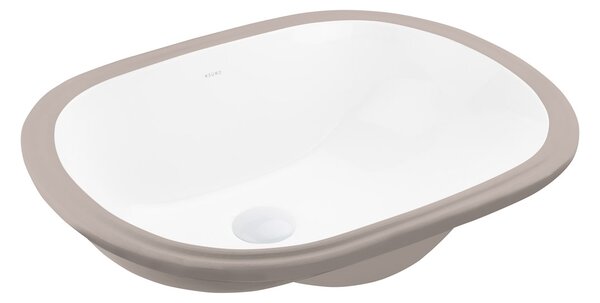 Ksuro 109 lavoar 49.5x35 cm ovale sub blat alb luciu 20014000
