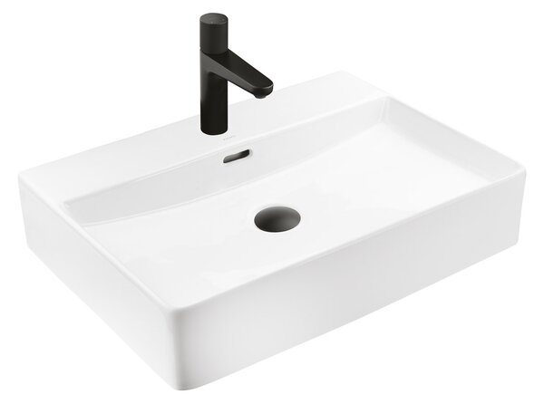 Ksuro 100 lavoar 59x43.5 cm dreptunghiular de blat alb luciu 21000000