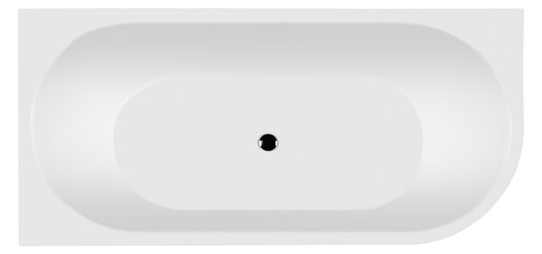 Ksuro 03 cadă de colț 170x80 cm ovală alb 31001000