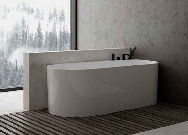 Ksuro 04 cadă freestanding 170x80 cm ovală alb 32007000