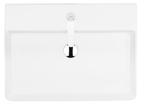 Ksuro 100 lavoar 59x43.5 cm dreptunghiular de blat alb luciu 21000000