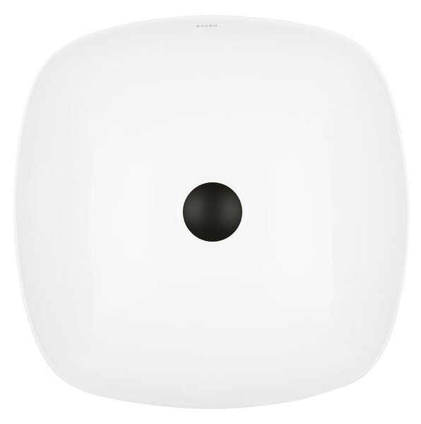 Ksuro 103 lavoar 40x40 cm pătrat de blat alb luciu 20007000