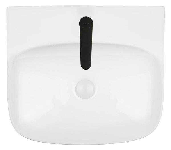 Ksuro 107 lavoar 50x44.5 cm dreptunghiular de blat alb luciu 21002000