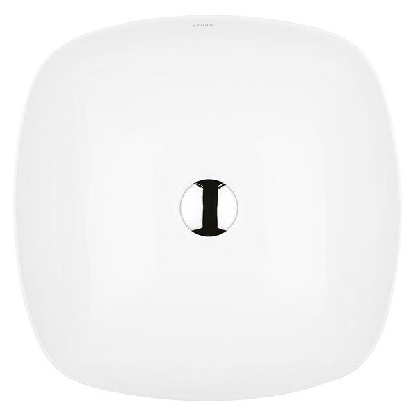 Ksuro 103 lavoar 40x40 cm pătrat de blat alb luciu 20007000