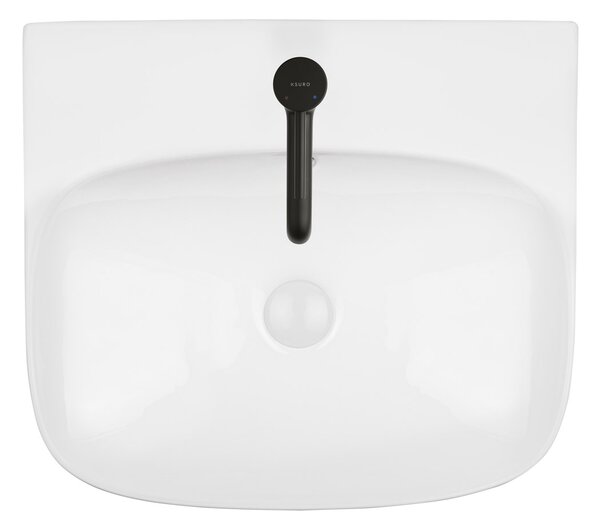 Ksuro 107 lavoar 50x44.5 cm dreptunghiular de blat alb luciu 21002000