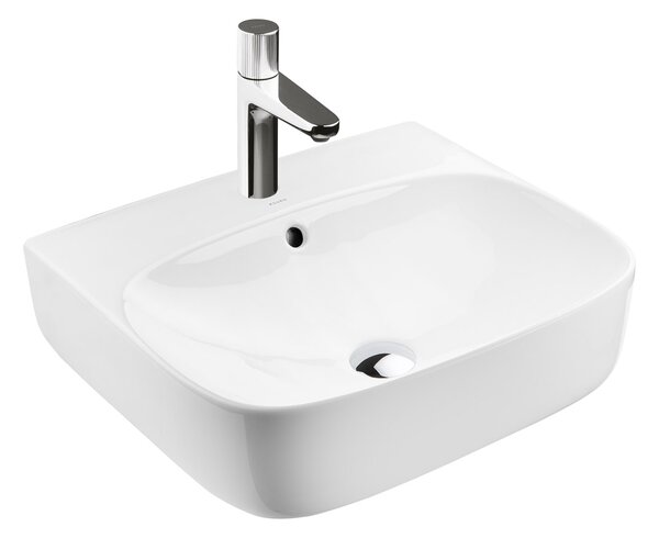 Ksuro 107 lavoar 50x44.5 cm dreptunghiular de blat alb luciu 21002000