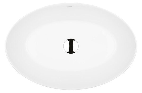 Ksuro 104 lavoar 52x34.5 cm ovale de blat alb luciu 20010000