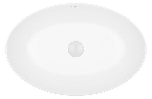 Ksuro 104 lavoar 52x34.5 cm ovale de blat alb luciu 20010000