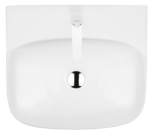 Ksuro 107 lavoar 50x44.5 cm dreptunghiular de blat alb luciu 21002000