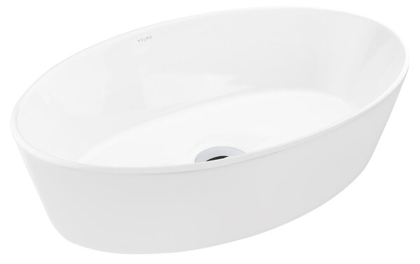 Ksuro 104 lavoar 52x34.5 cm ovale de blat alb luciu 20010000