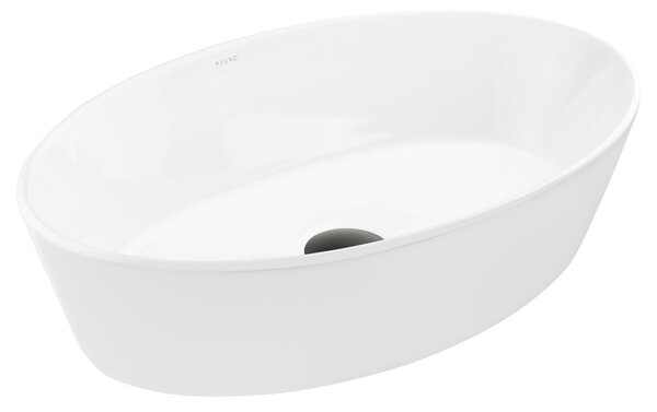 Ksuro 104 lavoar 52x34.5 cm ovale de blat alb luciu 20010000