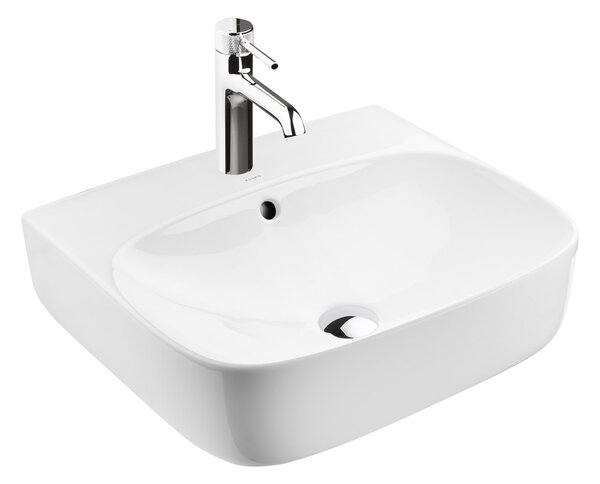 Ksuro 107 lavoar 50x44.5 cm dreptunghiular de blat alb luciu 21002000