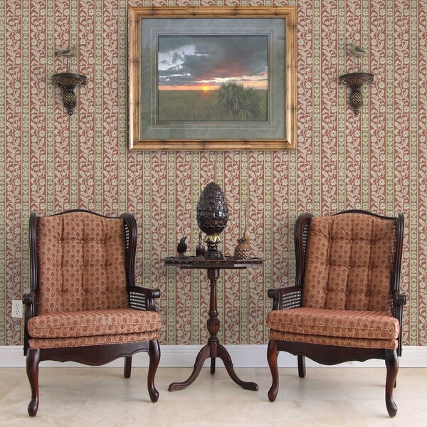 Tapet Dungi verticale retro cu model floral, Tapet flori, a00362 : Uwalls.ro
