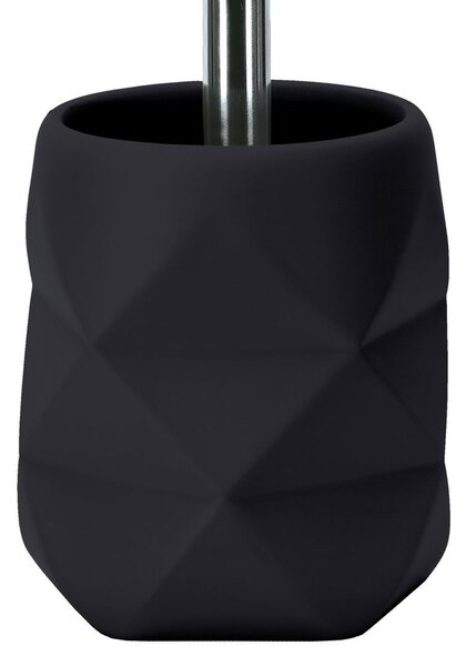 Kleine Wolke Crackle perie de toaletă stativ negru 8430926856