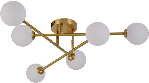 Light Prestige Dorado lampă de tavan 6x28 W alb-auriu LP-002/6C