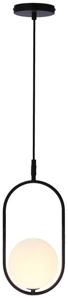 Candellux Cordel lampă suspendată 1x28 W alb-negru 31-10148
