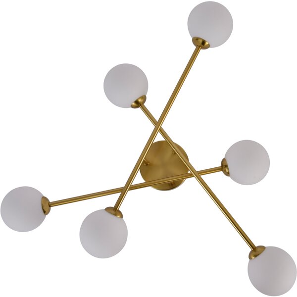 Light Prestige Dorado lampă de tavan 6x28 W alb-auriu LP-002/6C