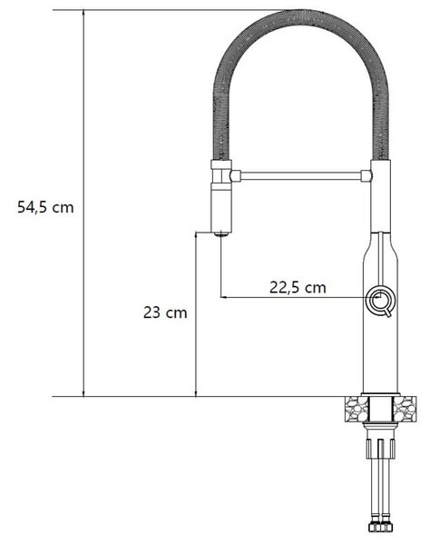 Quadron Marilyn Q Line baterie bucătărie pe picior aur/aur vechi 3523527_PVDG1