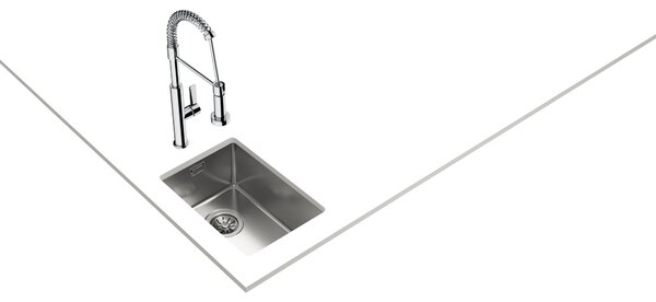 Teka Be Linea chiuveta din oțel cu sifon 49x44 cm 115000006