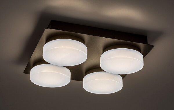 Rabalux Attichus lampă de tavan 4x21 W alb-negru 75004