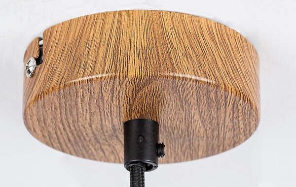 Rabalux Tanno lampă suspendată 1x25 W fumuriu-lemn 72141