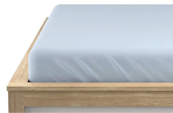 Cearsaf Jersey cu elastic 90x200 cm albastru deschis