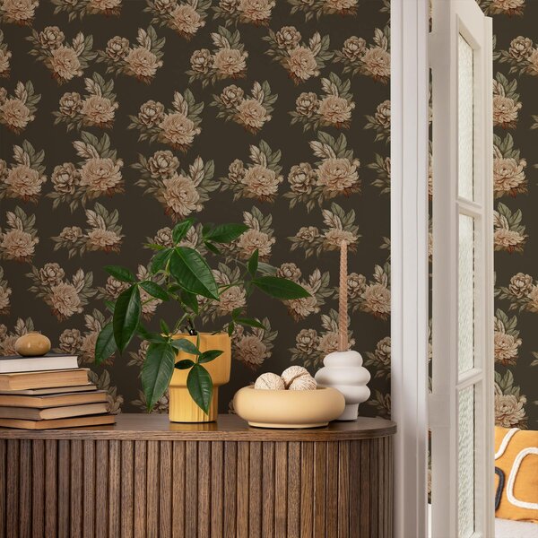 Tapet Trandafiri retro, Tapet flori, a00419 : Uwalls.ro