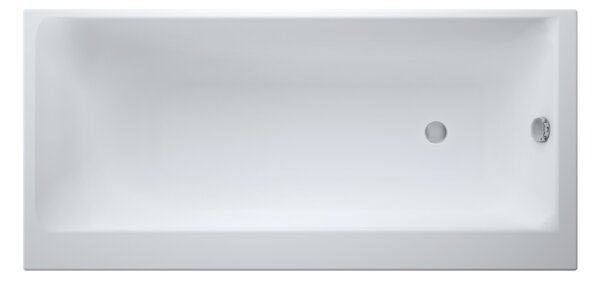 Cersanit Smart cada dreptunghiulară 160x80 cm alb S301-119