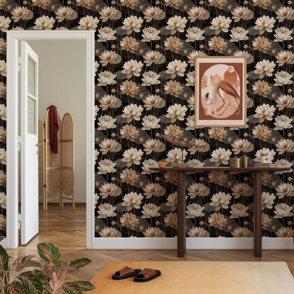 Tapet Lotus, Tapet flori, a00420 : Uwalls.ro