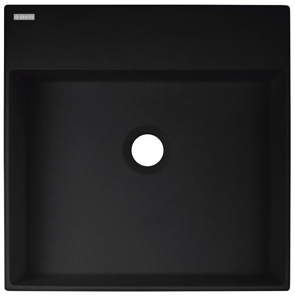 Deante Correo lavoar 40x40 cm pătrat de blat negru mat CQR_NU4S
