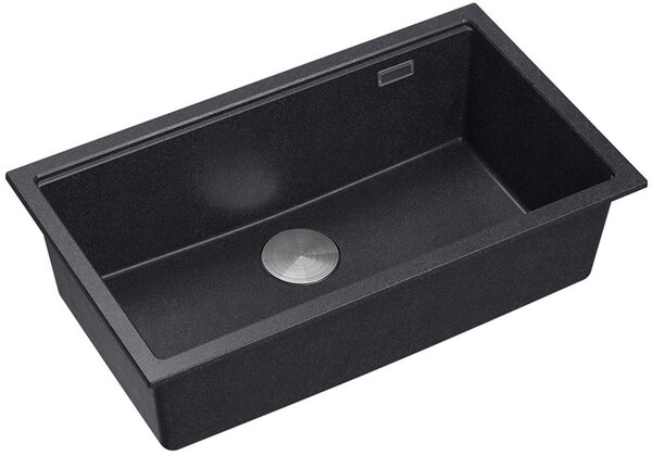 Quadron Logan chiuveta graniteq 76x45 cm negru HQD7644U8_BS_U