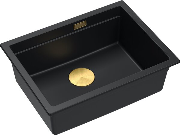 Quadron Logan chiuveta graniteq 56x45 cm negru HQJ6045U7_PVDG1_U