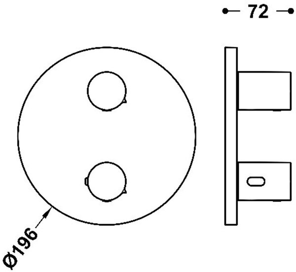 Tres Therm-Box baterie cadă-duș ascuns cu termostat auriu 26225001CA