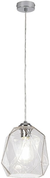 Rabalux Shivani lampă suspendată 1x40 W crom-transparent 72012