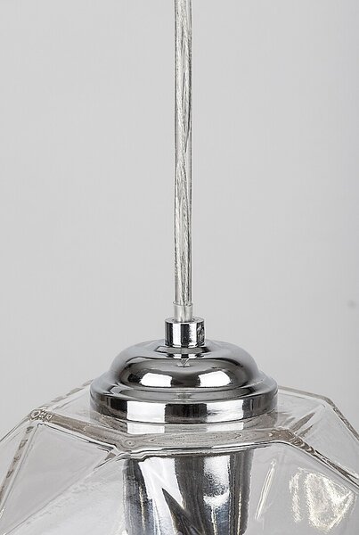 Rabalux Shivani lampă suspendată 1x40 W crom-transparent 72012