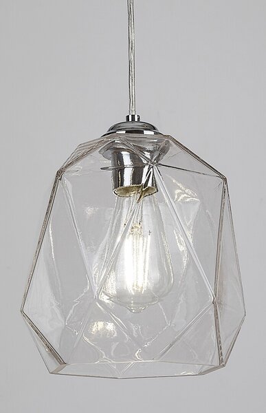 Rabalux Shivani lampă suspendată 1x40 W crom-transparent 72012