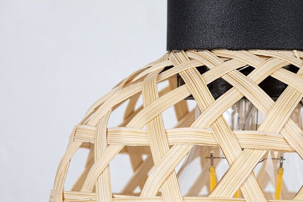 Rabalux Rattan lampă de perete 1x15 W negru-lemn 71025