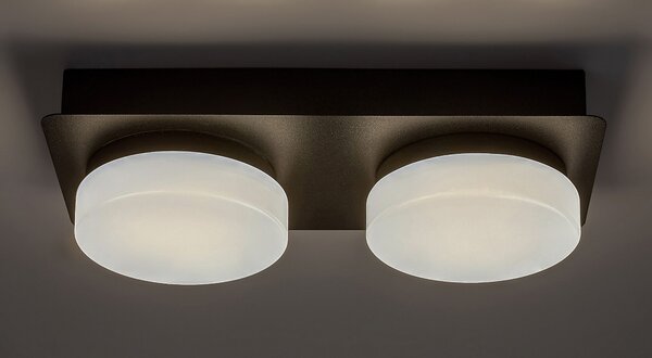 Rabalux Attichus lampă de tavan 2x11 W alb-negru 75002