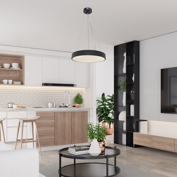 Rabalux Tesia lampă suspendată 1x36 W alb-negru 71039