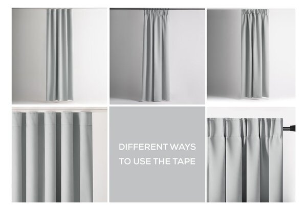 Draperie gri deschis dimout (semi-opacă) 140x270 cm Kierra – Restilo