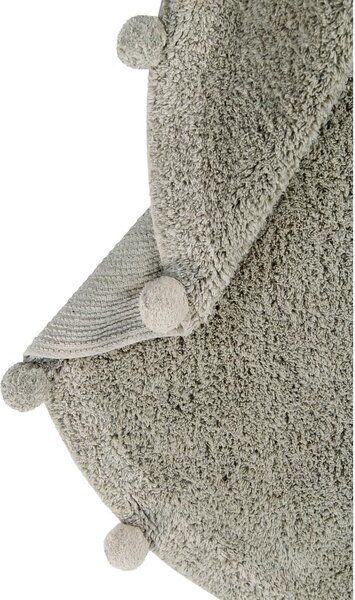Covor pentru copii verde deschis lavabil/țesut manual din bumbac ø120 cm Bubbly Olive – Lorena Canals