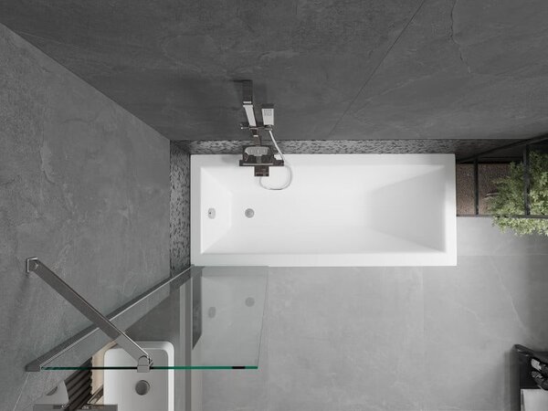 Mexen Next paravan cadă 1-aripă 50 x 150 cm, Transparent, Crom - 895-050-000-00-00-01