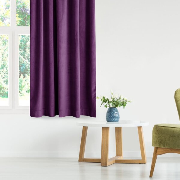 Draperie mov dimout (semi-opacă) din catifea 140x270 cm Eyelets – Restilo