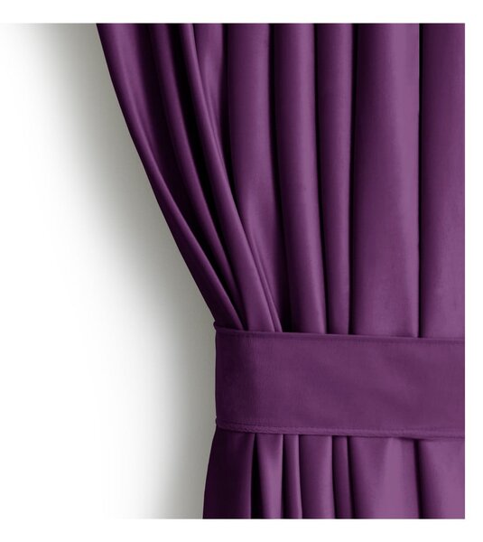 Draperie mov dimout (semi-opacă) din catifea 140x270 cm Eyelets – Restilo