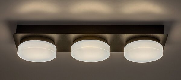 Rabalux Attichus lampă de tavan 3x6 W alb-negru 75003